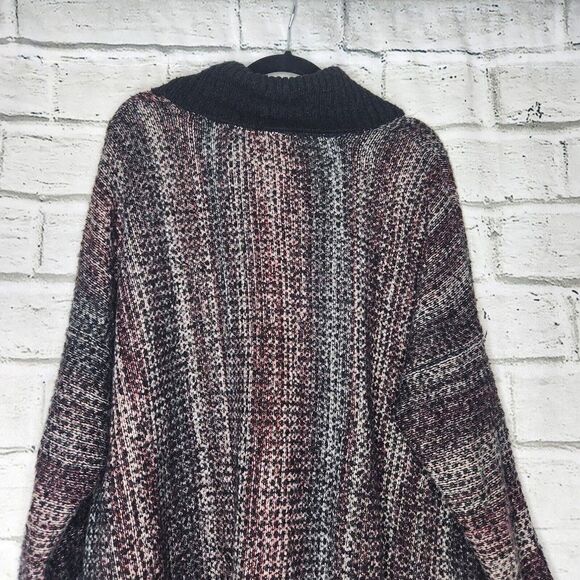 J Jill Pure Jill Cowl Neck Jacquard Knit Pullover Sweater M/L Petite Multi - Picture 5 of 12